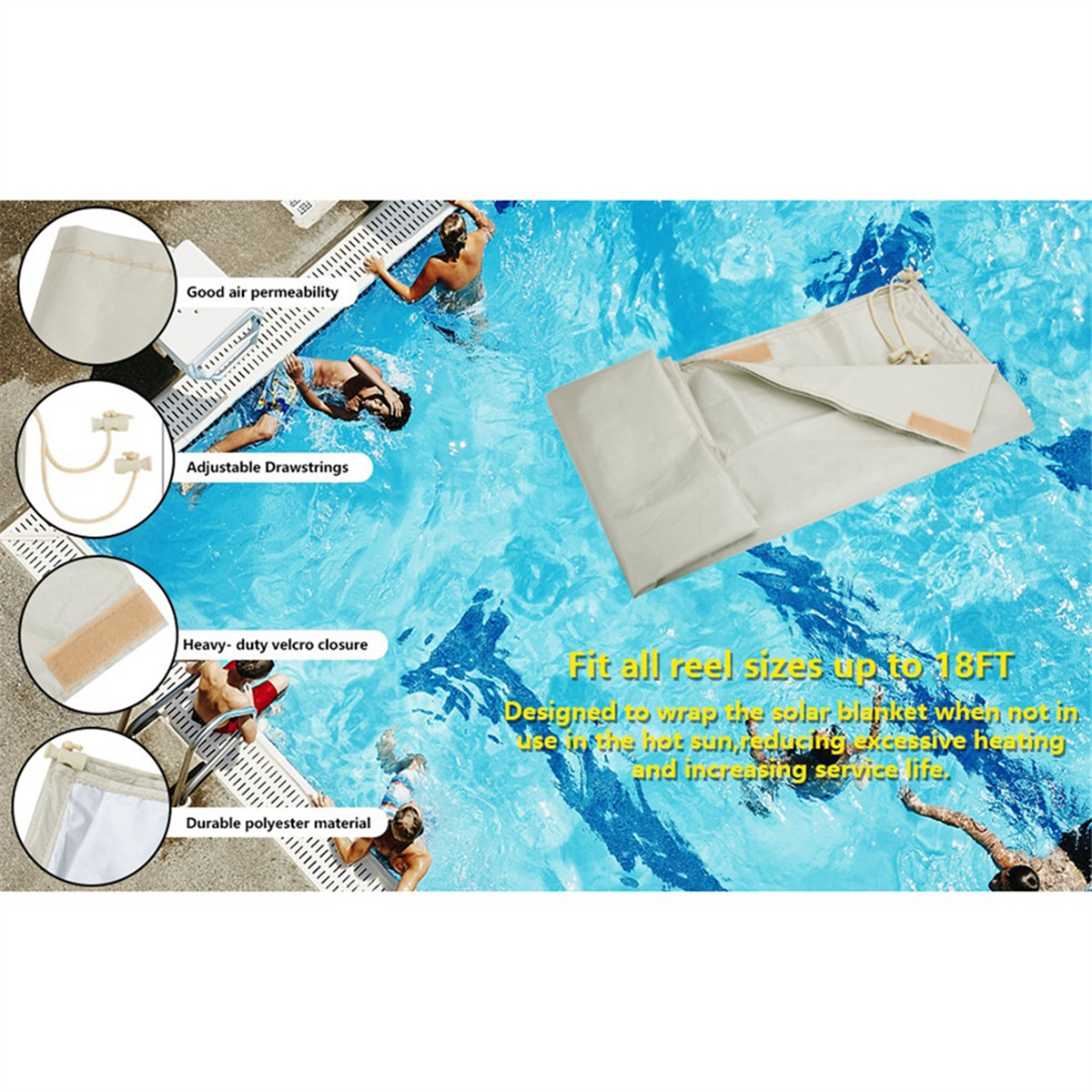 Reel Cover - ABQR Swimming Pool Solar Reel Cover