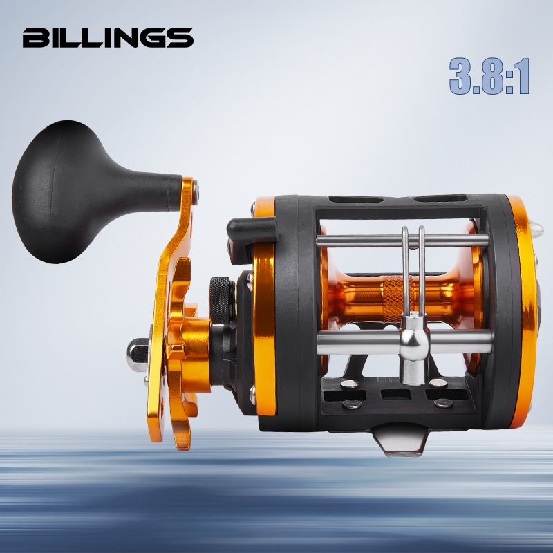 Trolling Reel - BILLINGS Trolling Drum Reel 33LB Max