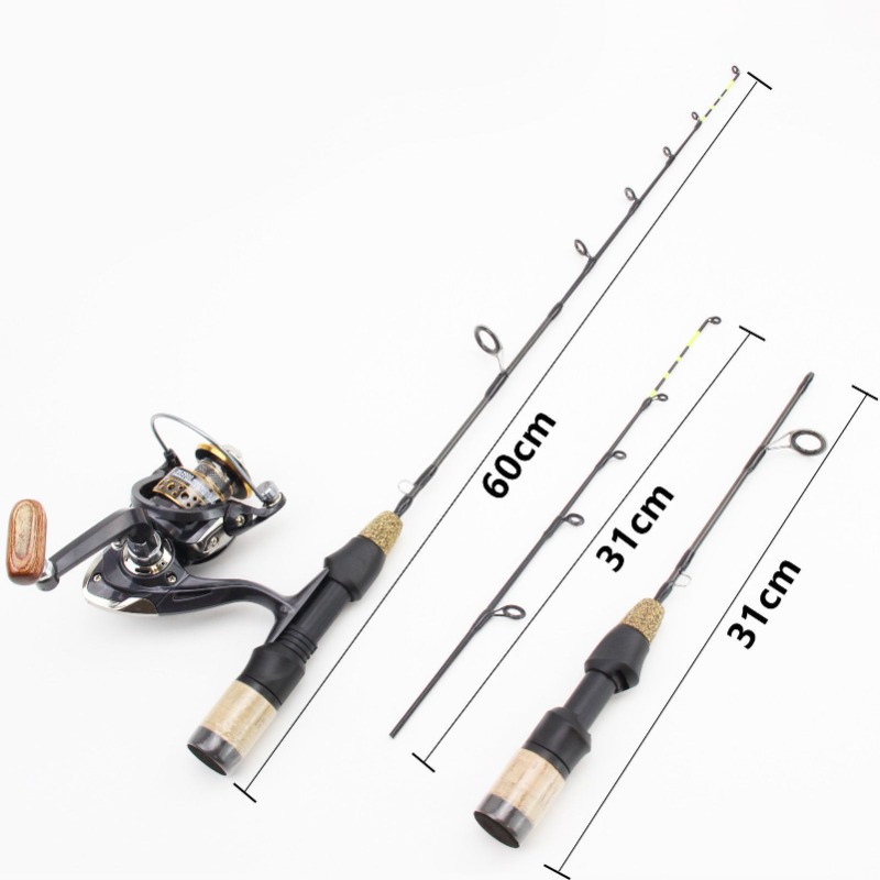 60cm 2 Tips Rod Reel Combos Wi - Ice Fishing Reel incelemesi ve fiyatı
