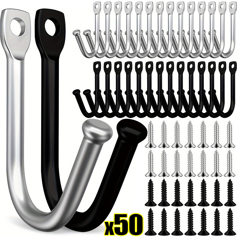 50/5Set J-shaped Metal Wall Ho - Reel Bag incelemesi ve fiyatı