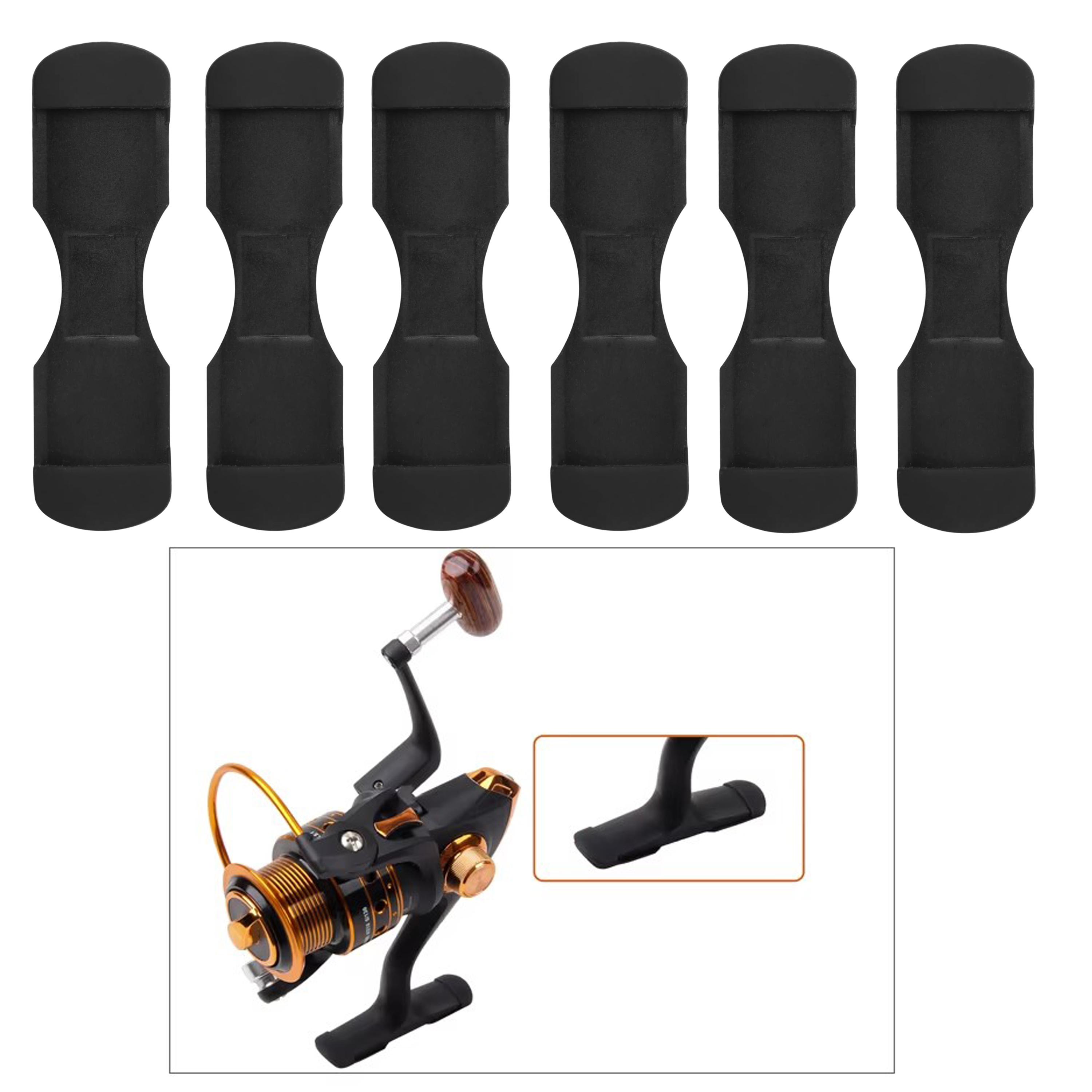 6pcs Black Rubber Fishing Reel - Trolling Reel incelemesi ve fiyatı