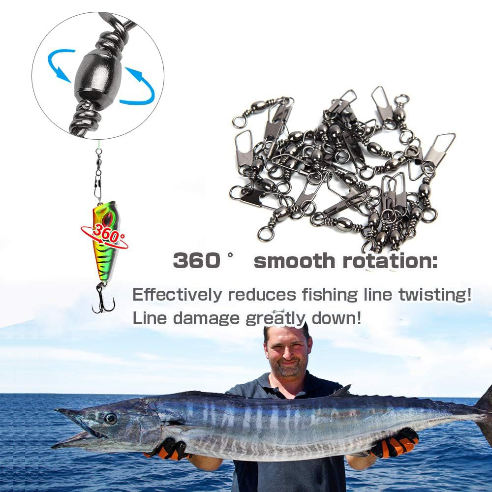 50Pcs Stainless Steel Snap Swi - Baitcasting Reel incelemesi ve fiyatı