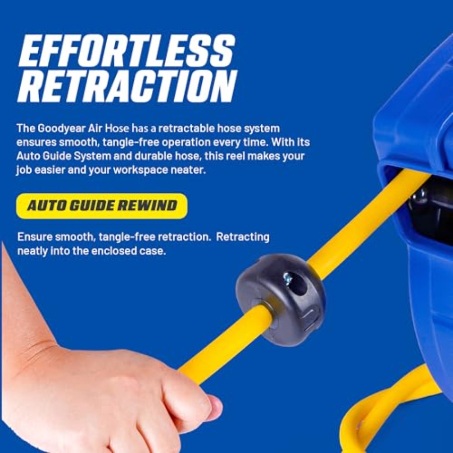 Retractable Air Hose Reel 3/8  - Reel Handle incelemesi ve fiyatı